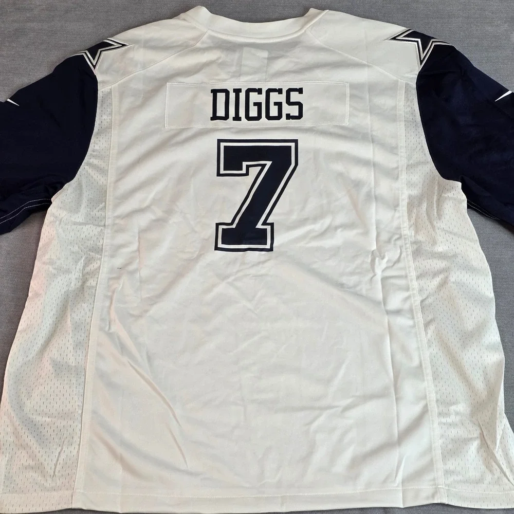 Nike Dallas Cowboys Jersey Mens 3XL White Trevon Diggs 7 NFL On Field Apparel